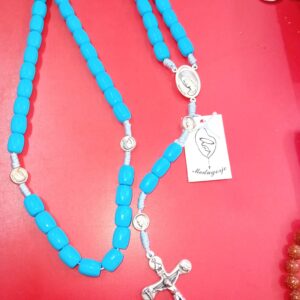Krunica Medjugorje s Gospom i Križem 45cm