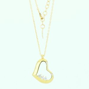 Zlatni lančić sa srcem 585