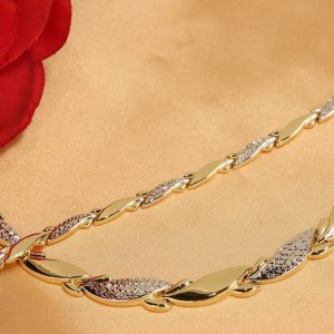 Zlatni set 585: Ogrlica i narukvica