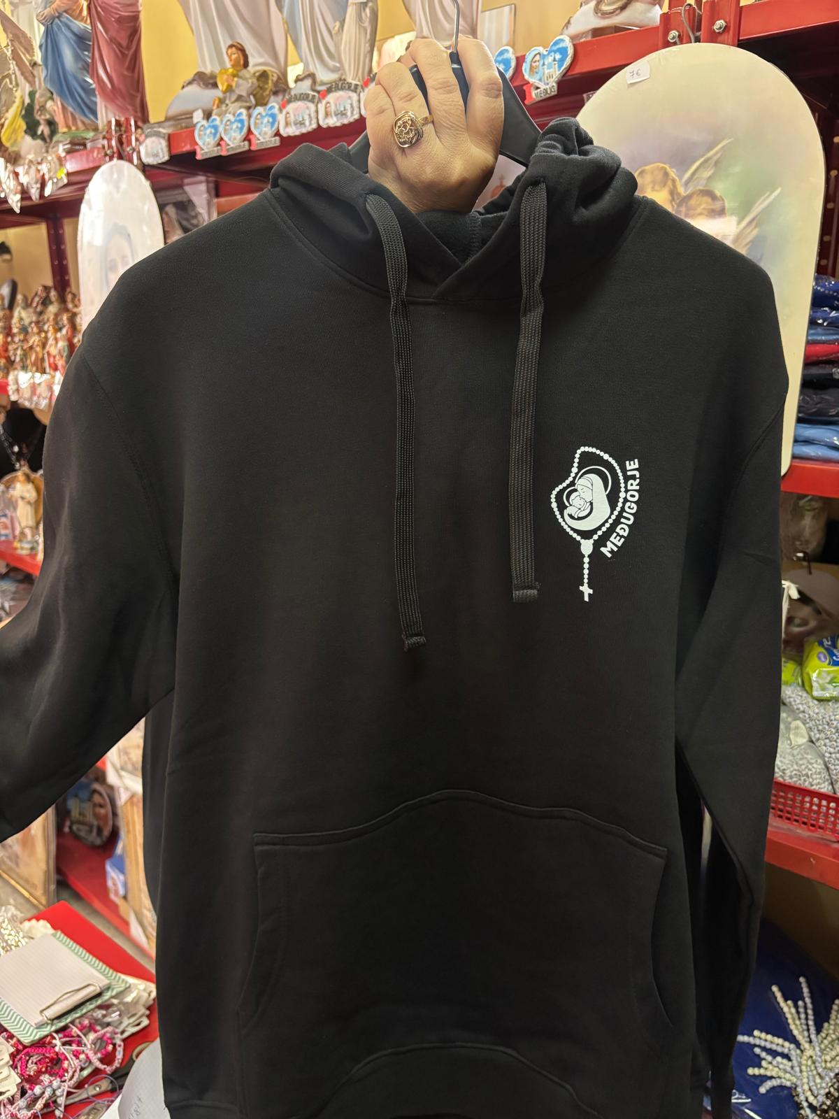 Crna dukserica od M do 3XL