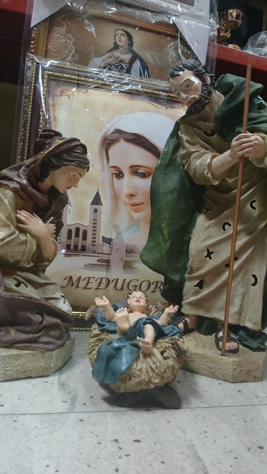 Sveta Obitelj Statua s LED Svjetlom, 40 cm