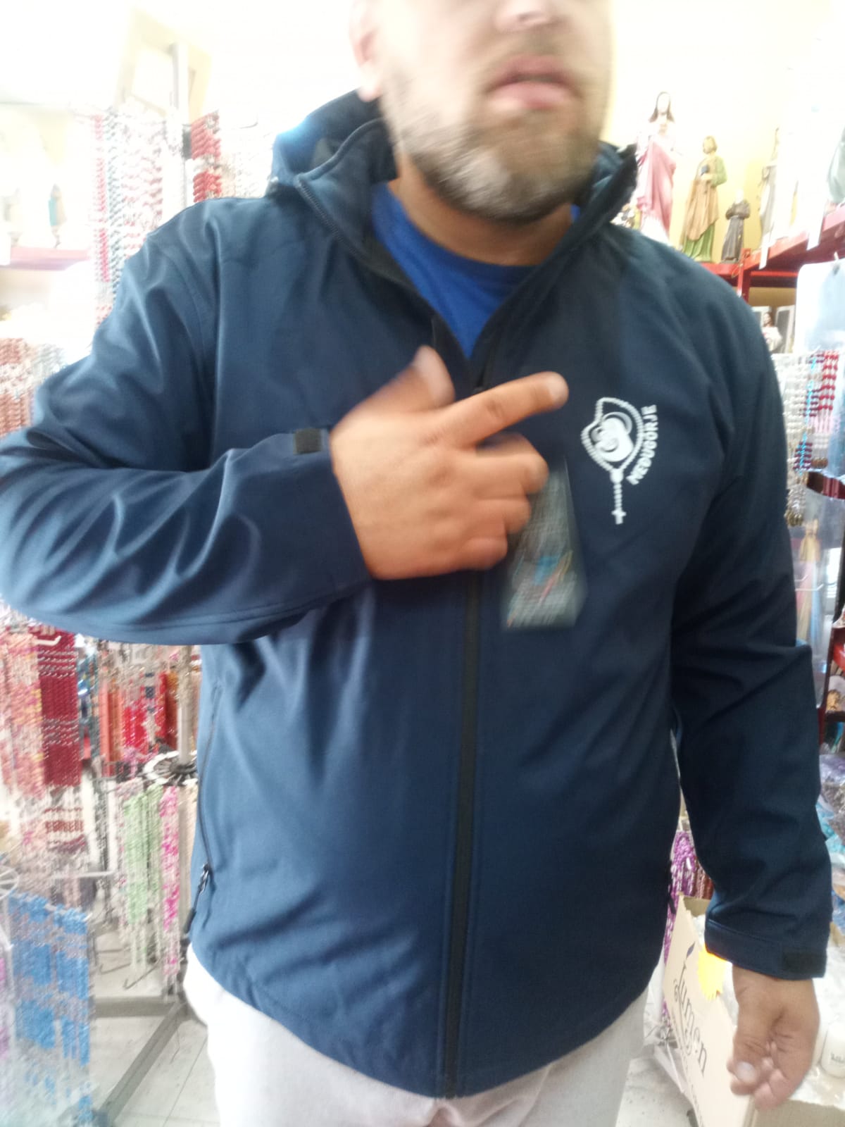 Jakna sa kapuljačom i printom - Slika 3